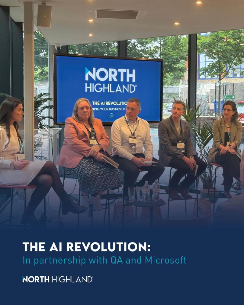 Panel discussion at the North Highland AI event in Manchester