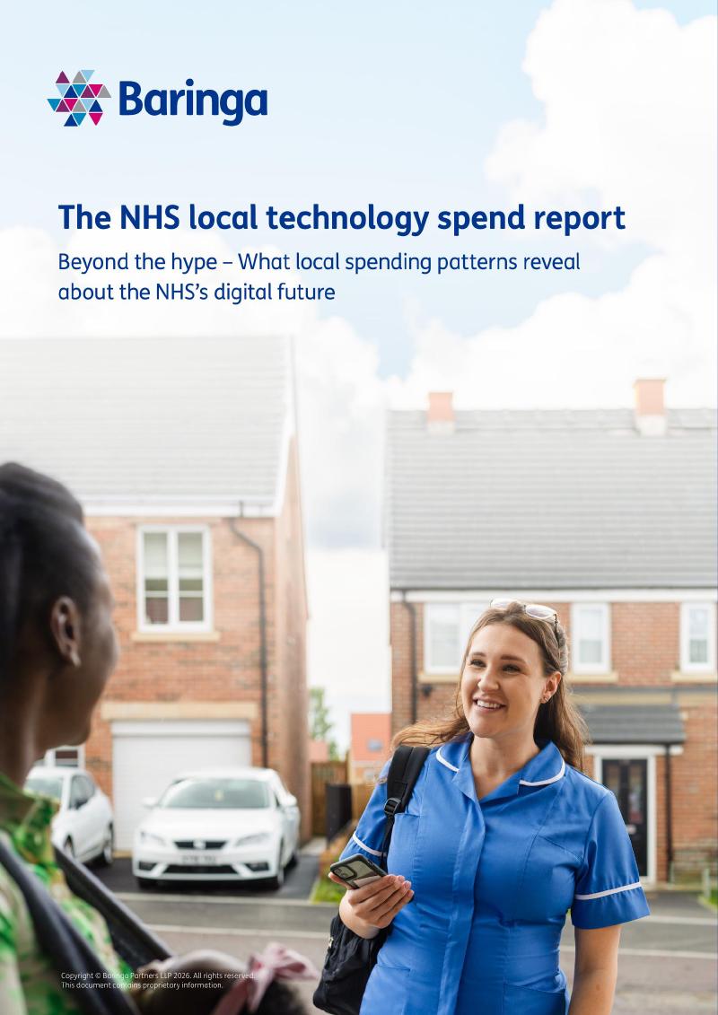 Cover of Baringa&rsquo;s The NHS local technology spend report