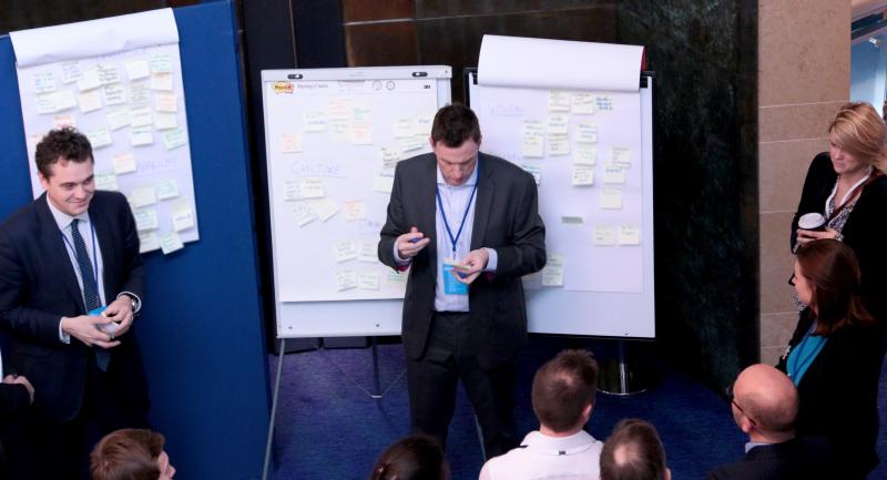 Andrew Besford and Tom Le Quesne developing the 7 Lenses framework